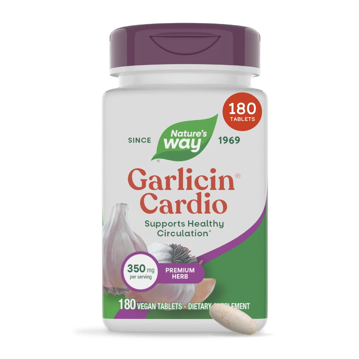 Odorless Garlic Tablets Vegan 180 ct C384
