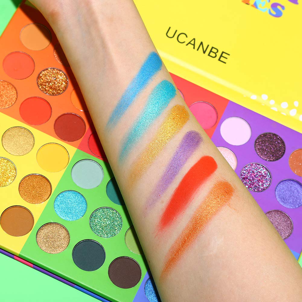 54 Colors Matte Shimmer Glitter Eyeshadow Palette W8858