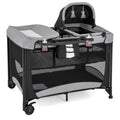 4 in 1 Pack and Play Portable Baby Playard with Changing Table Bassinet Mattress Carry Bag A207427