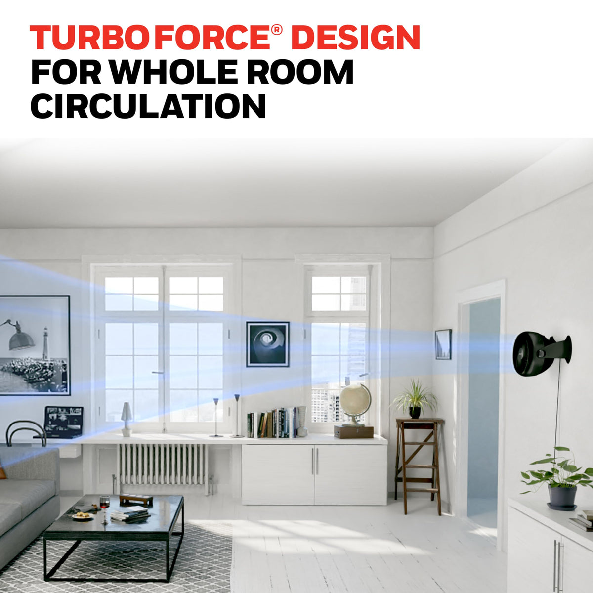 Black 3 Speed Tabletop Air Circulator Fan Y215