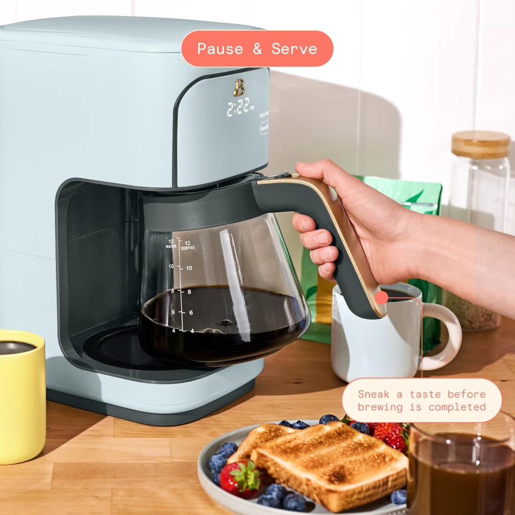12-Cup Programmable Coffee Maker with Glass Carafe O1052
