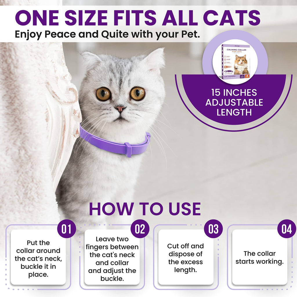 Purple Breakaway Calming Collar 4 Pack X32467
