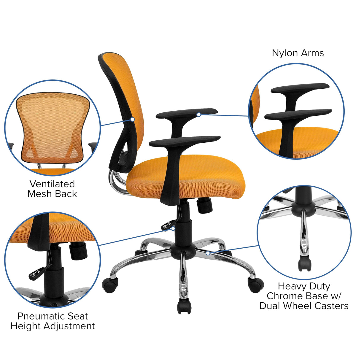 Mid-Back Mesh Executive Office Chair E265