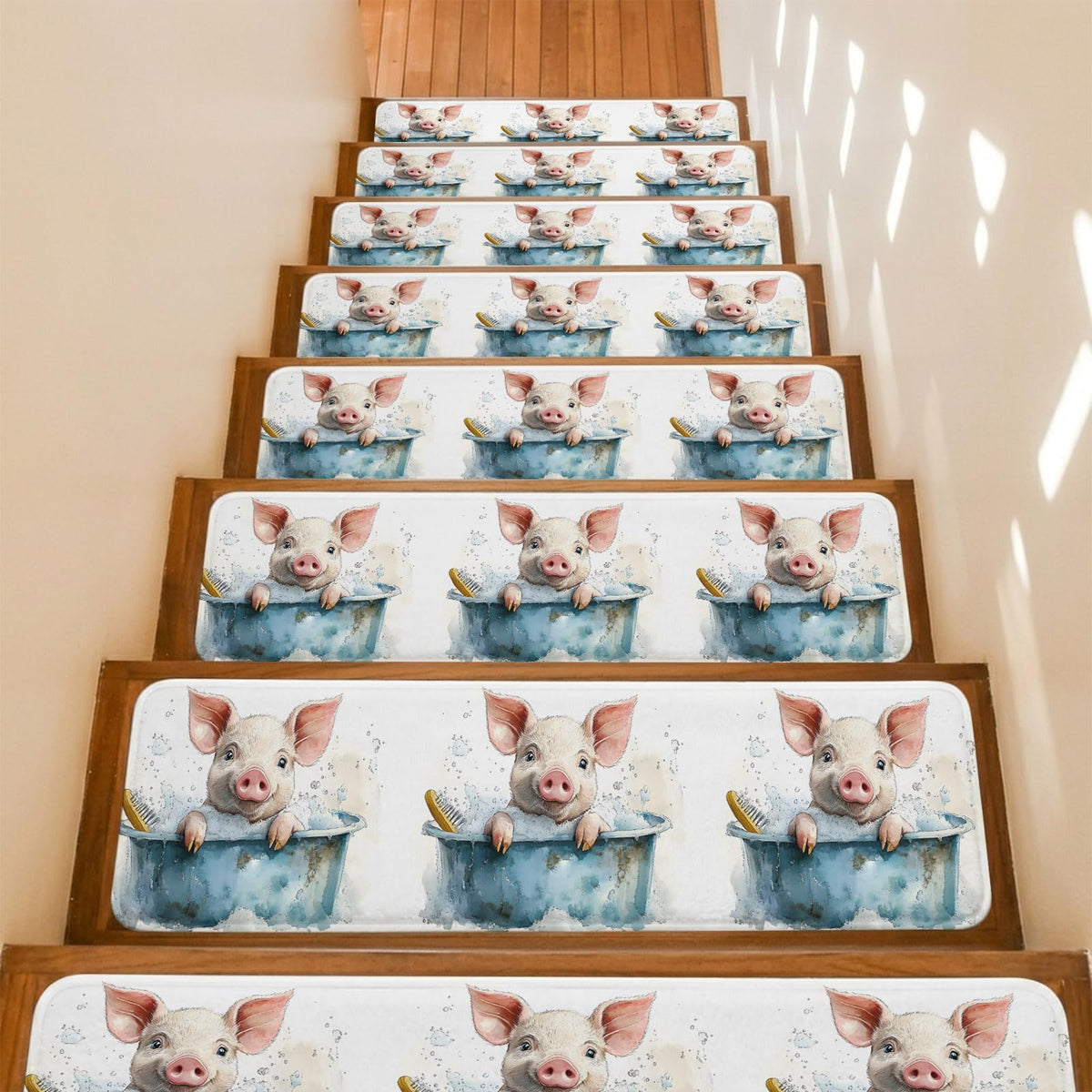 Non Slip Carpet Stair Treads 7 Pack 8"x30" N75055