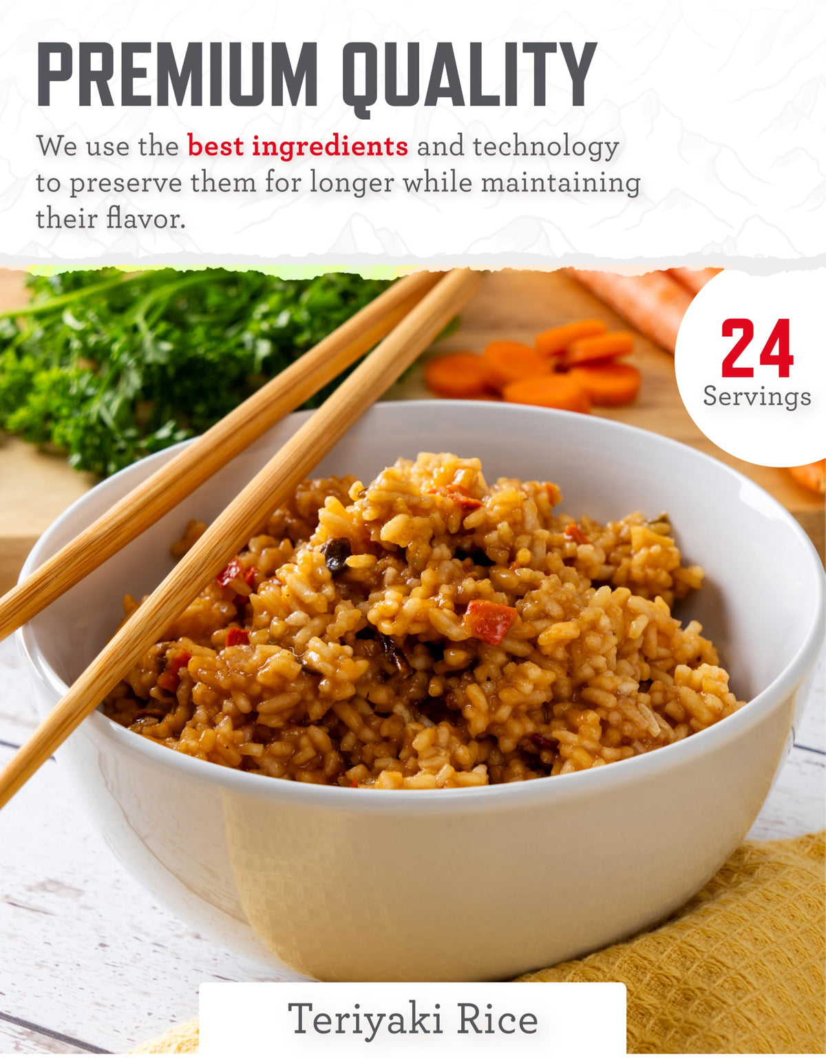 48 Servings Gluten Free Freeze Dried Entrées G658483