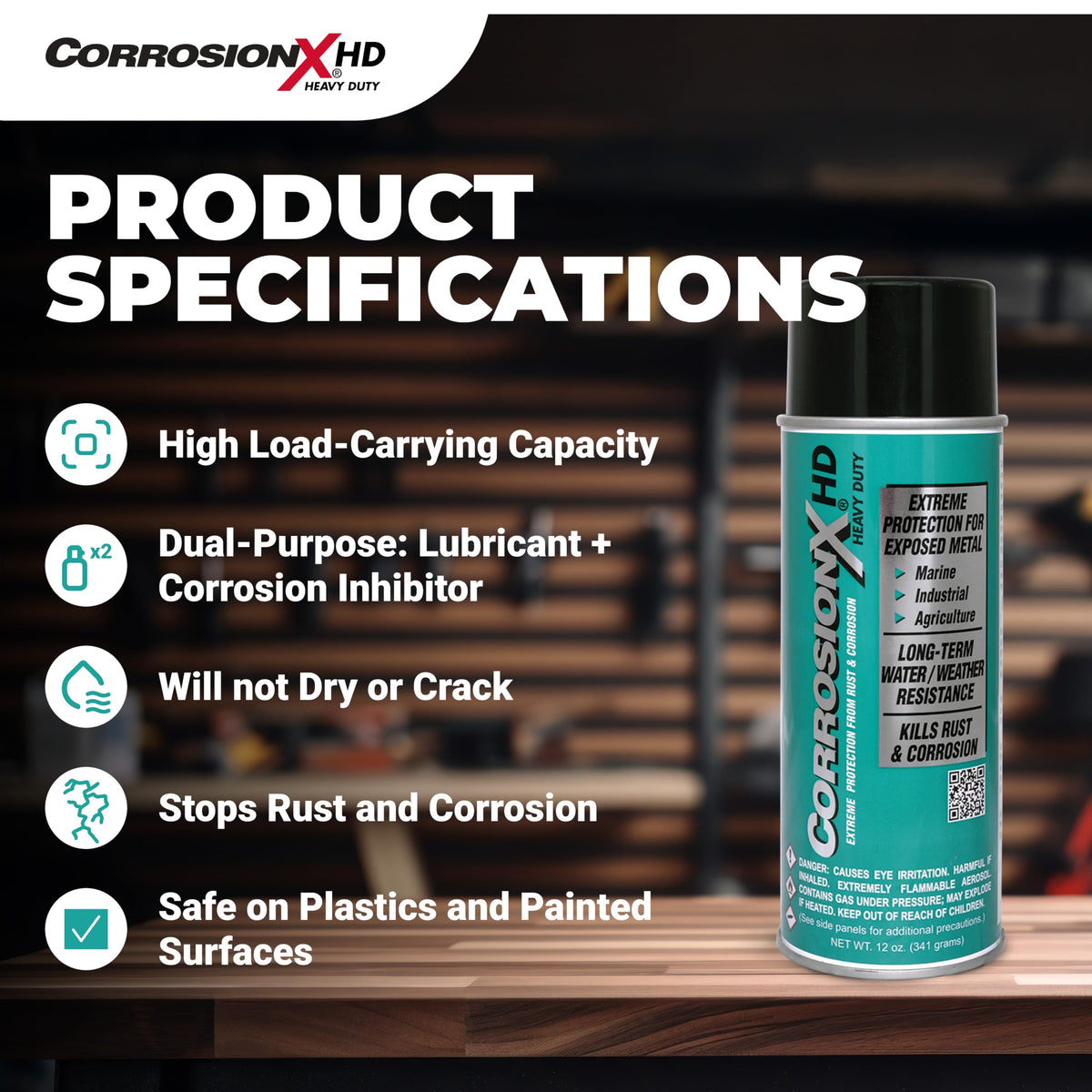 Heavy Duty Anti Rust Spray 12oz Aerosol A578