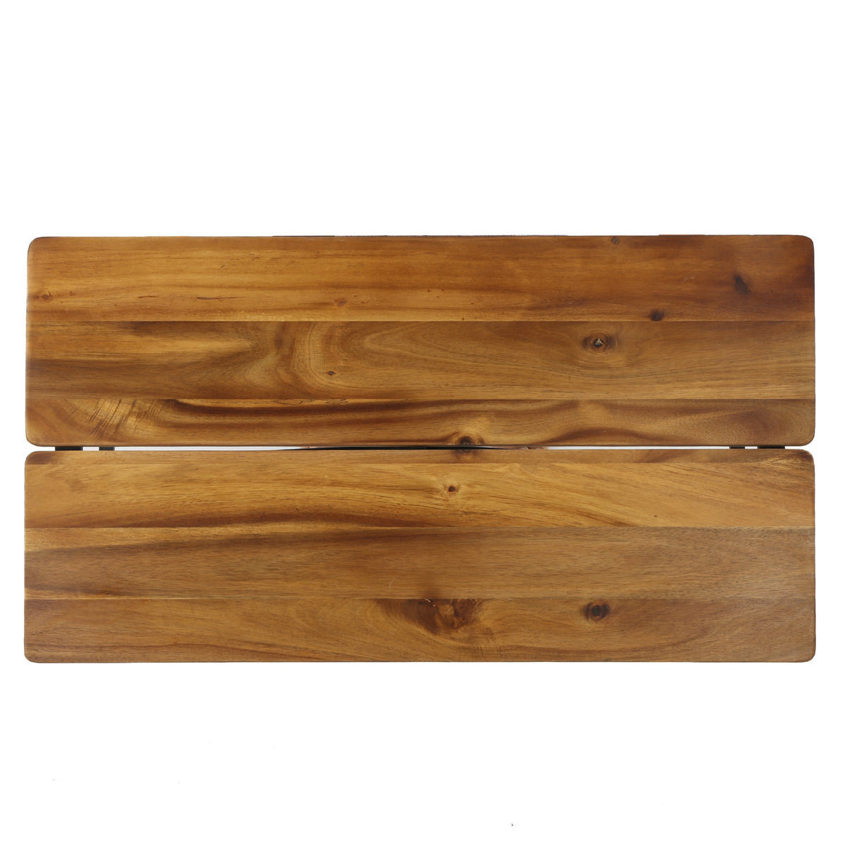 Acacia Wood Coffee Table with Iron Accents N735122
