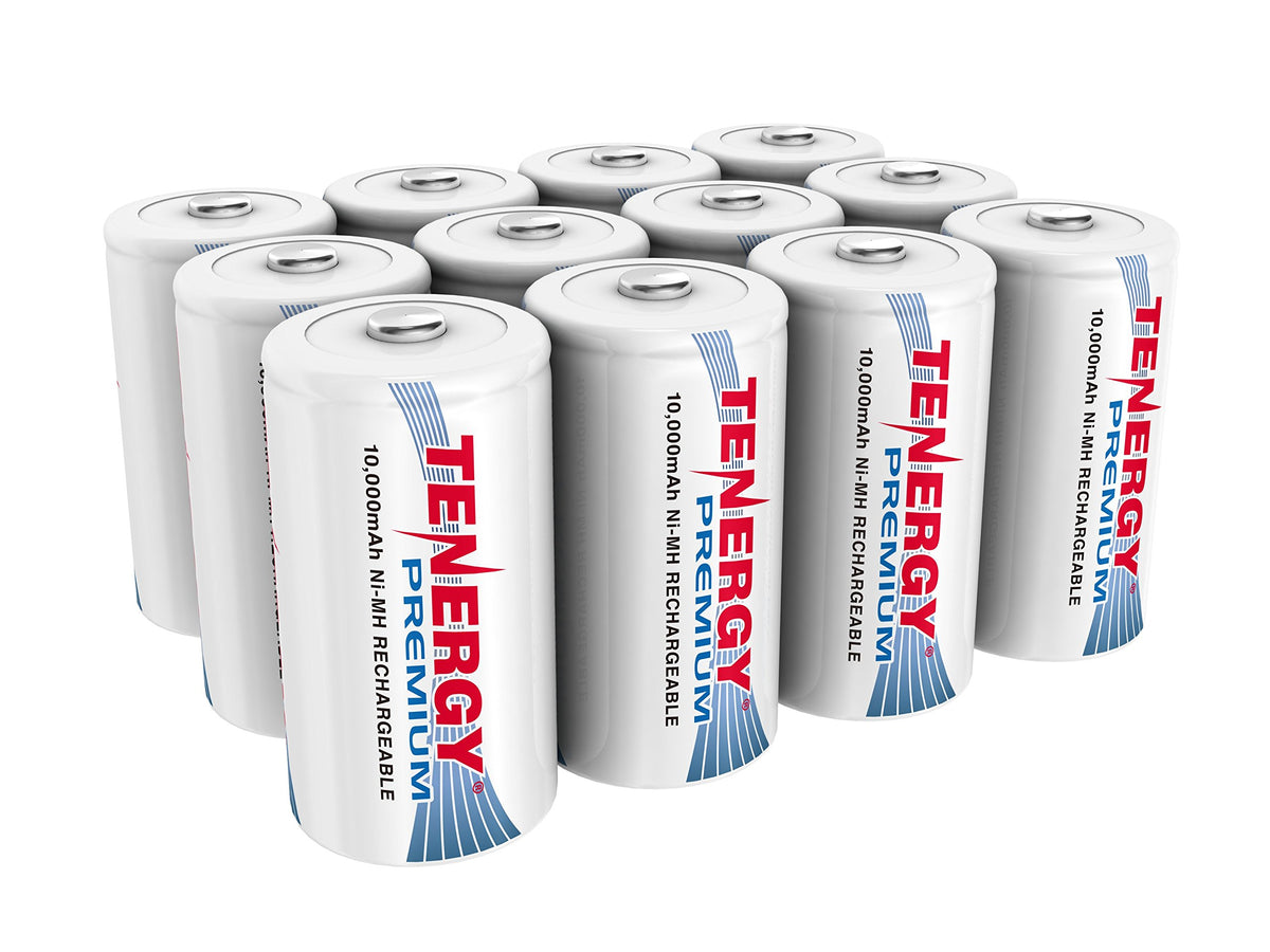 12 pcs D NiMH Rechargeable Batteries S977068