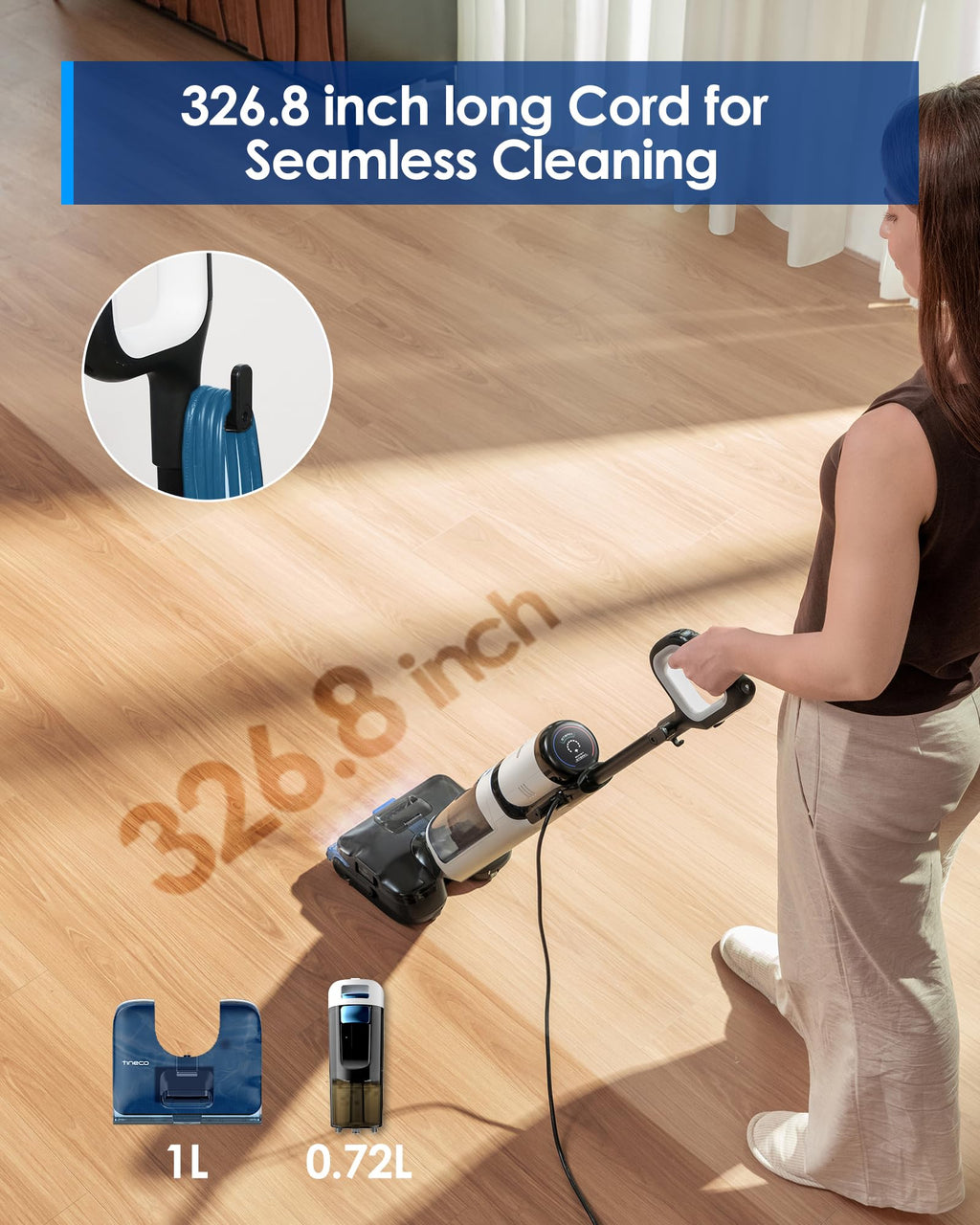 3-in-1 Wet Dry Vacuum Mop with Steam Function Q457