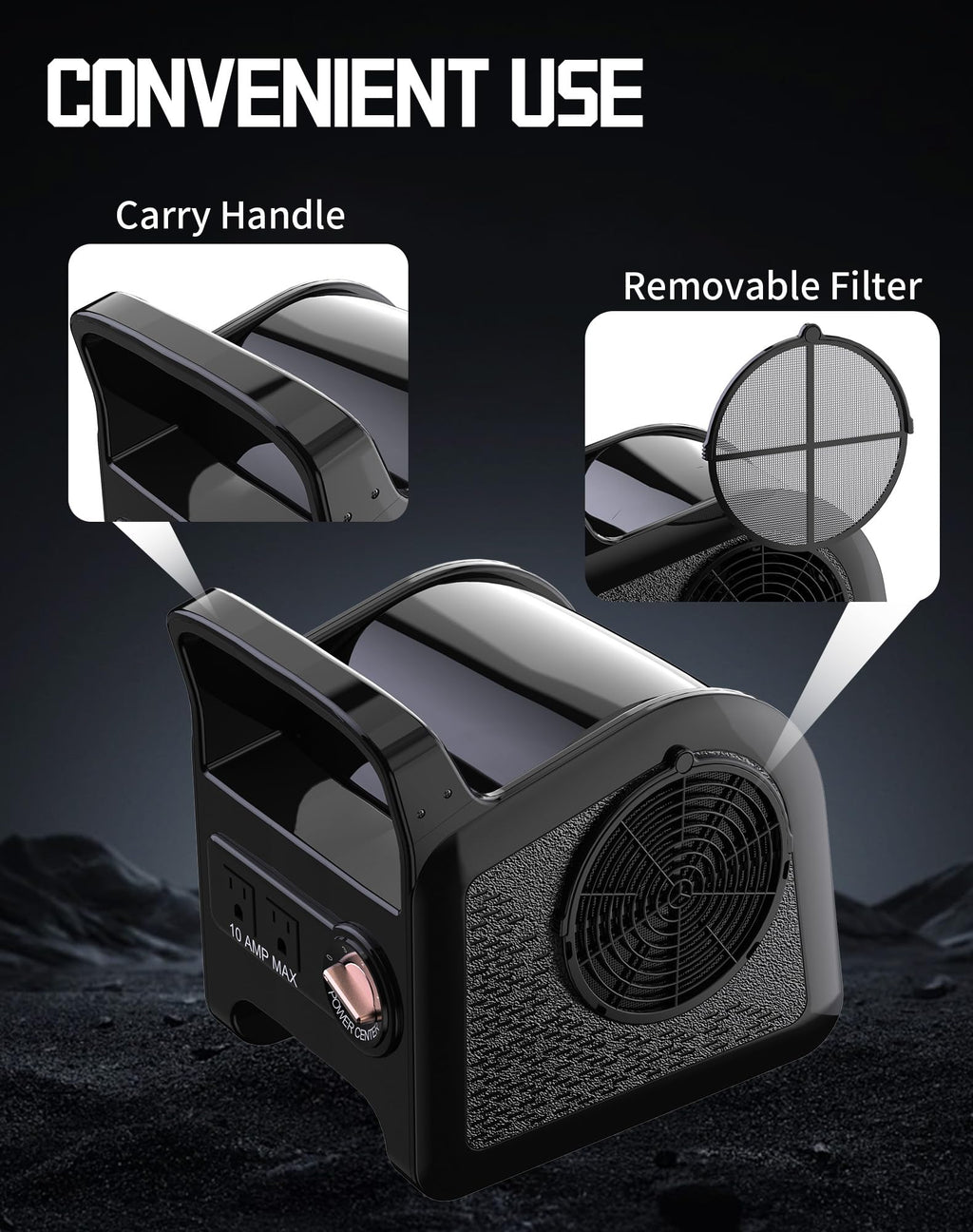 580W 685CFM Industrial Floor Fan X6744