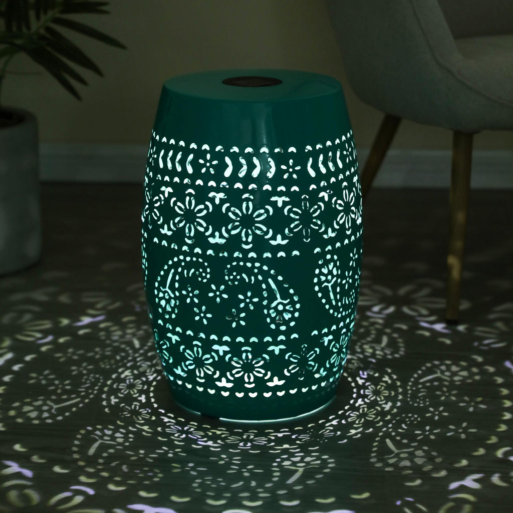 Teal Metal Patio Side Table M456753