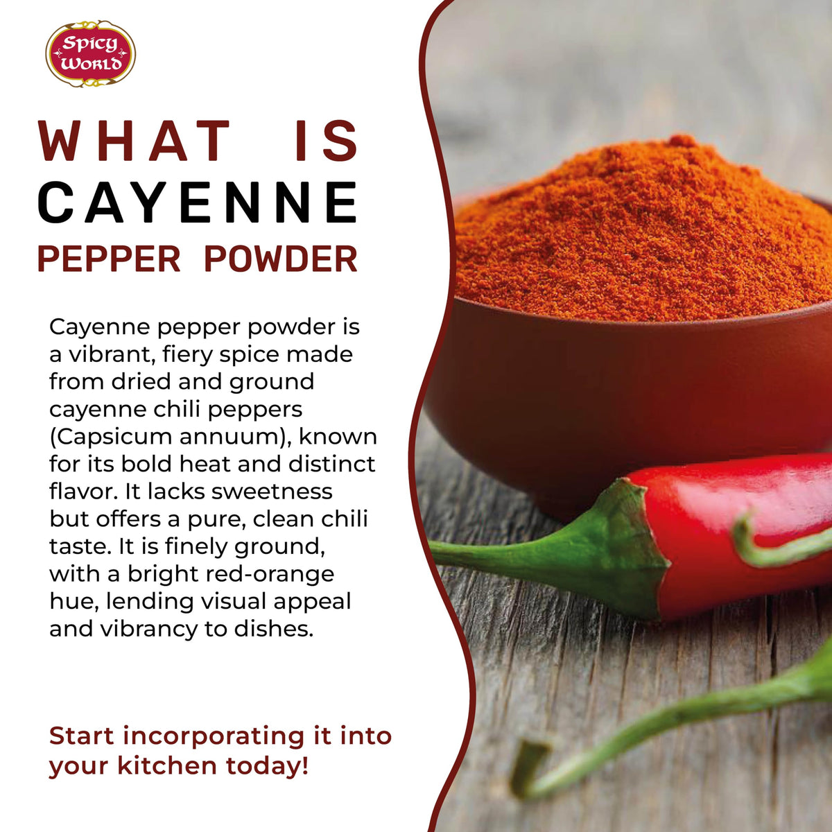 Cayenne Pepper Powder 2.5LB Jar 50,000 SHU Gluten Free C40082