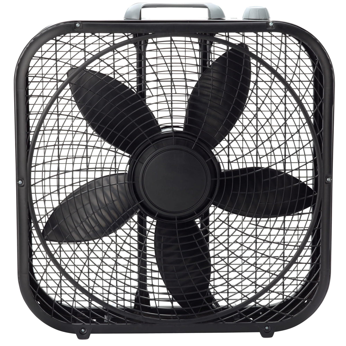 20" Weather Resistant Box Fan, 3-Speeds, Black Y7942