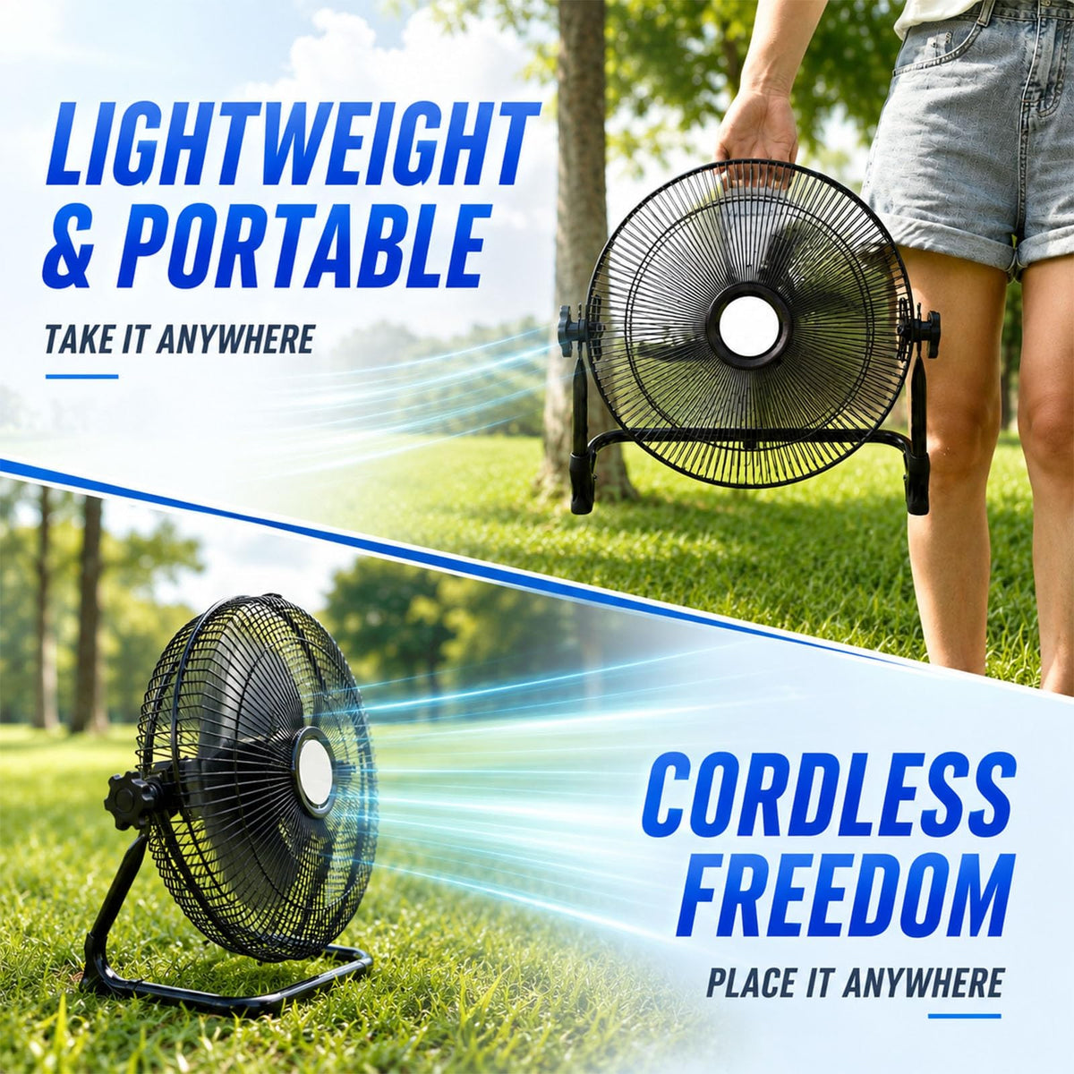 Metal Floor & Box Fan X3074
