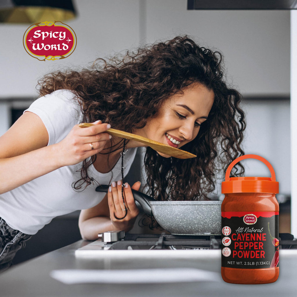 Cayenne Pepper Powder 2.5LB Jar 50,000 SHU Gluten Free C40082