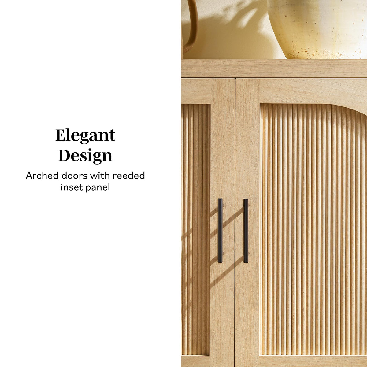 70 Inch Coastal Oak Sideboard Buffet D611987