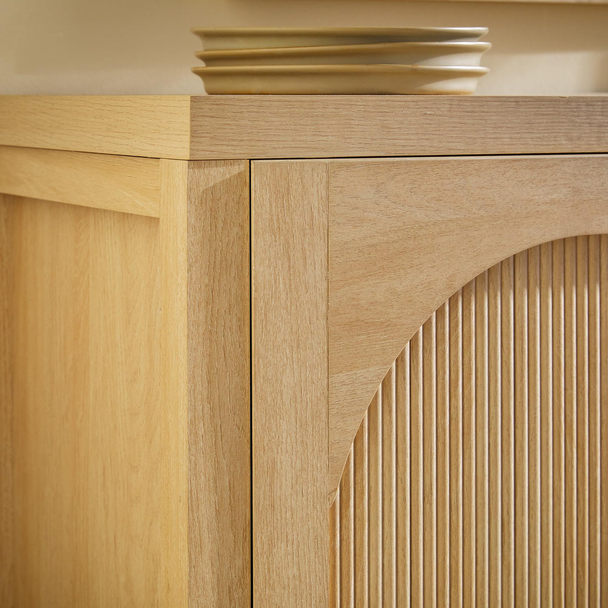 70 Inch Coastal Oak Sideboard Buffet D611987