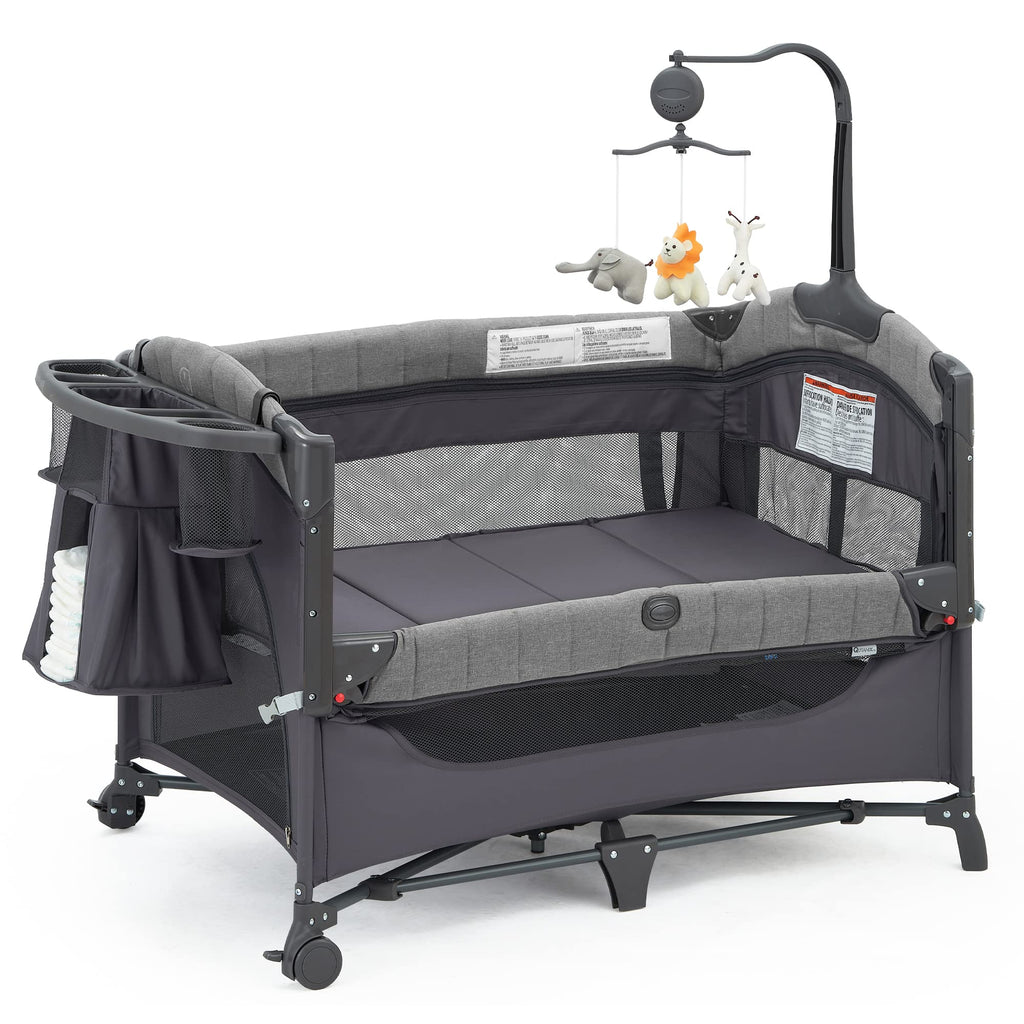 5-in-1 Pack and Play with Bassinet and Changing Table E5138