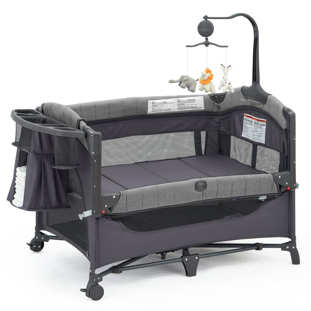 5-in-1 Pack and Play with Bassinet and Changing Table E5138