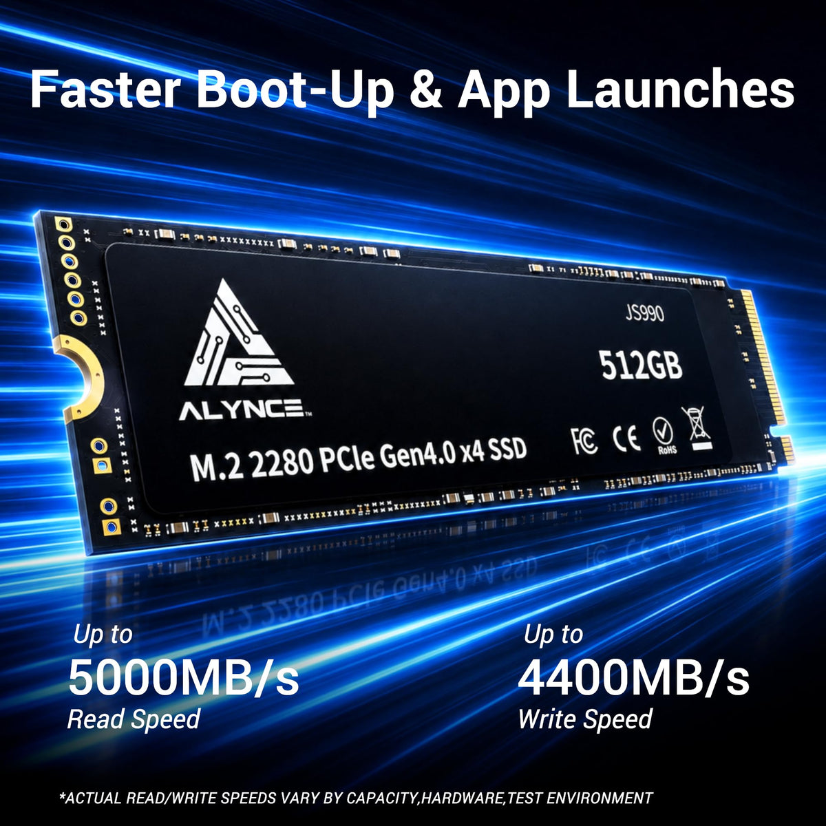 512GB PCIe Gen4 x4 NVMe M.2 2280 SSD A518