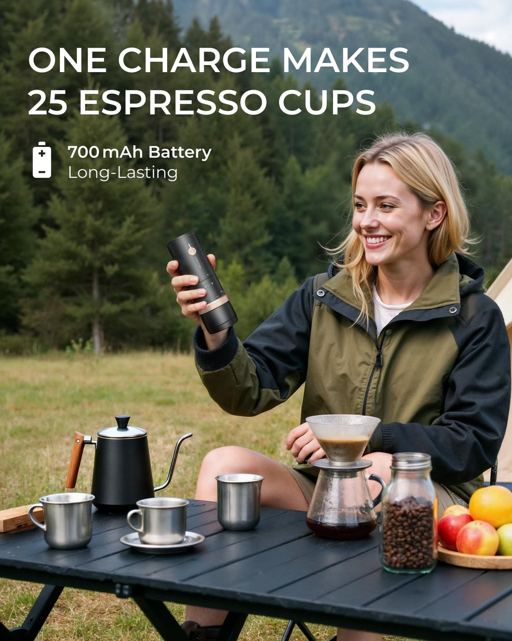 Portable Burr Coffee Grinder T17844