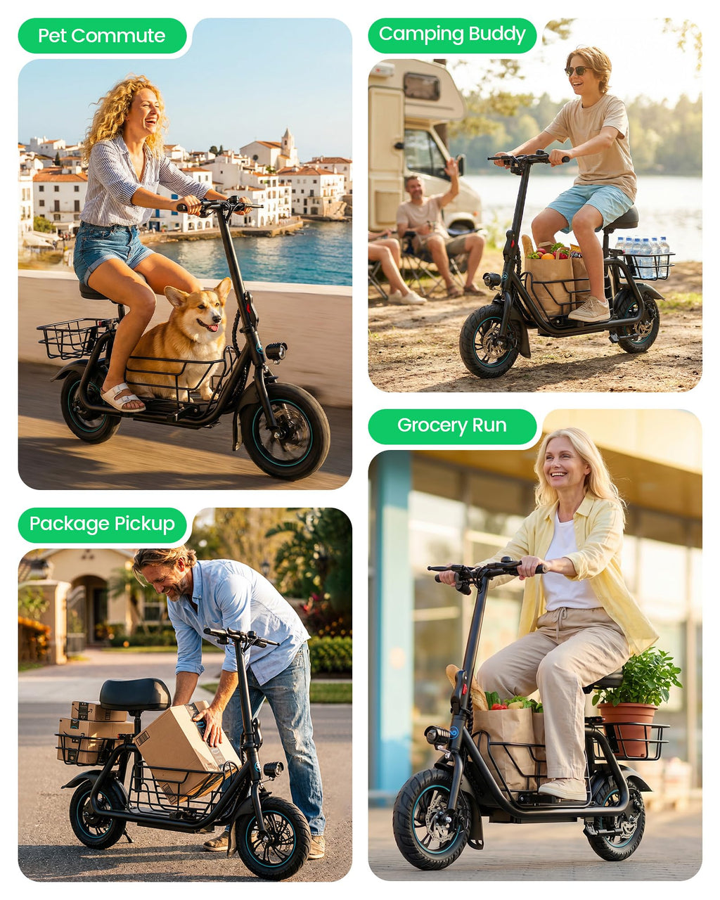 Electric Scooter with Seat W173