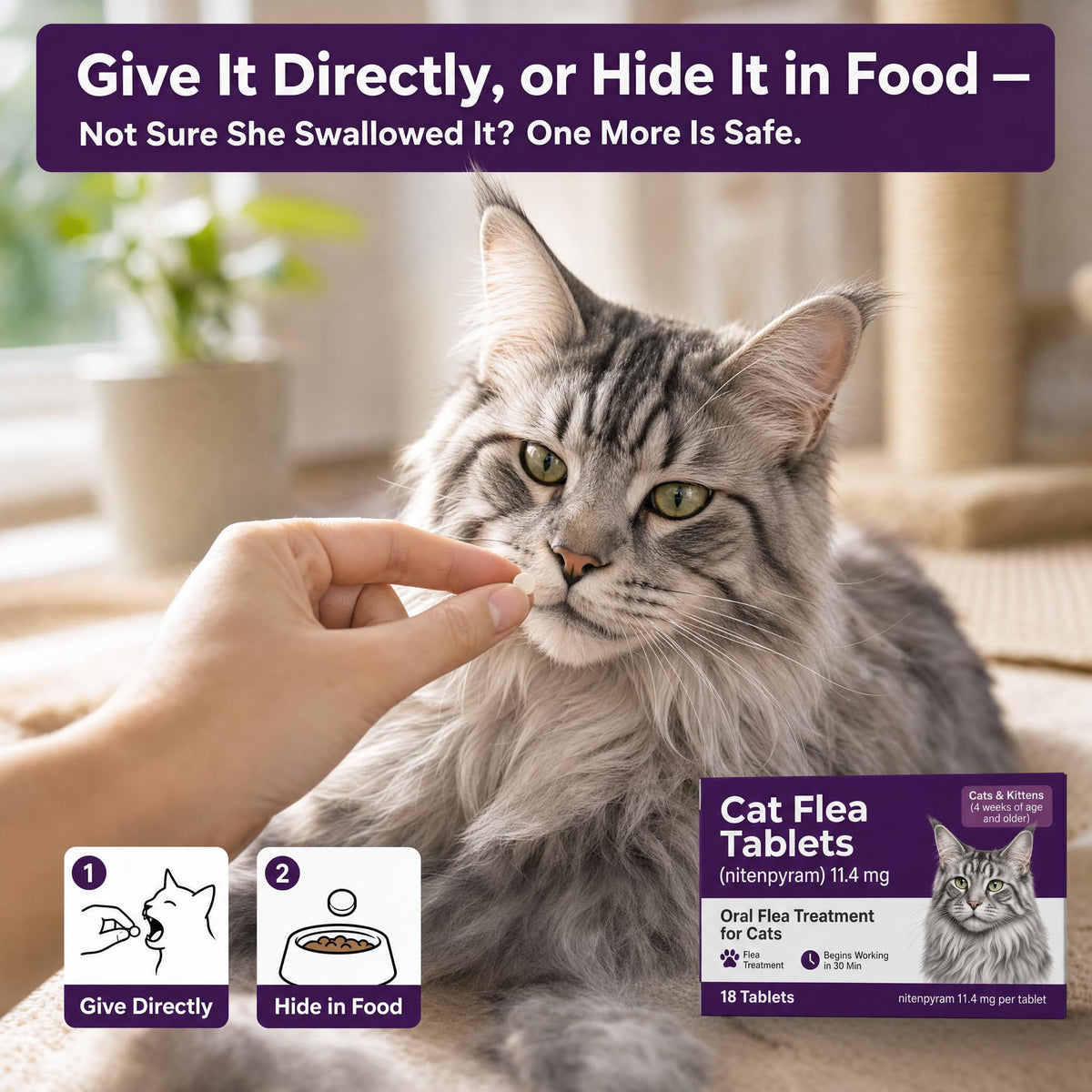 Flea Treatment Tablets 11.4 mg 18 Count J1825