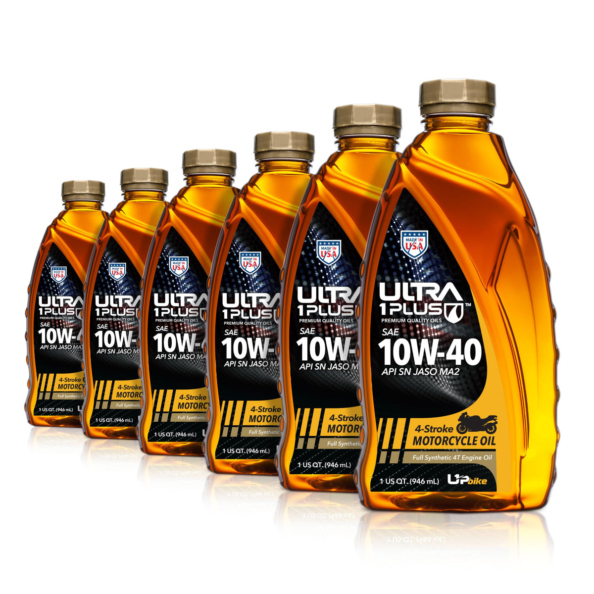 10W-40 Full Synthetic Motorcycle Oil 6 Quarts M7205