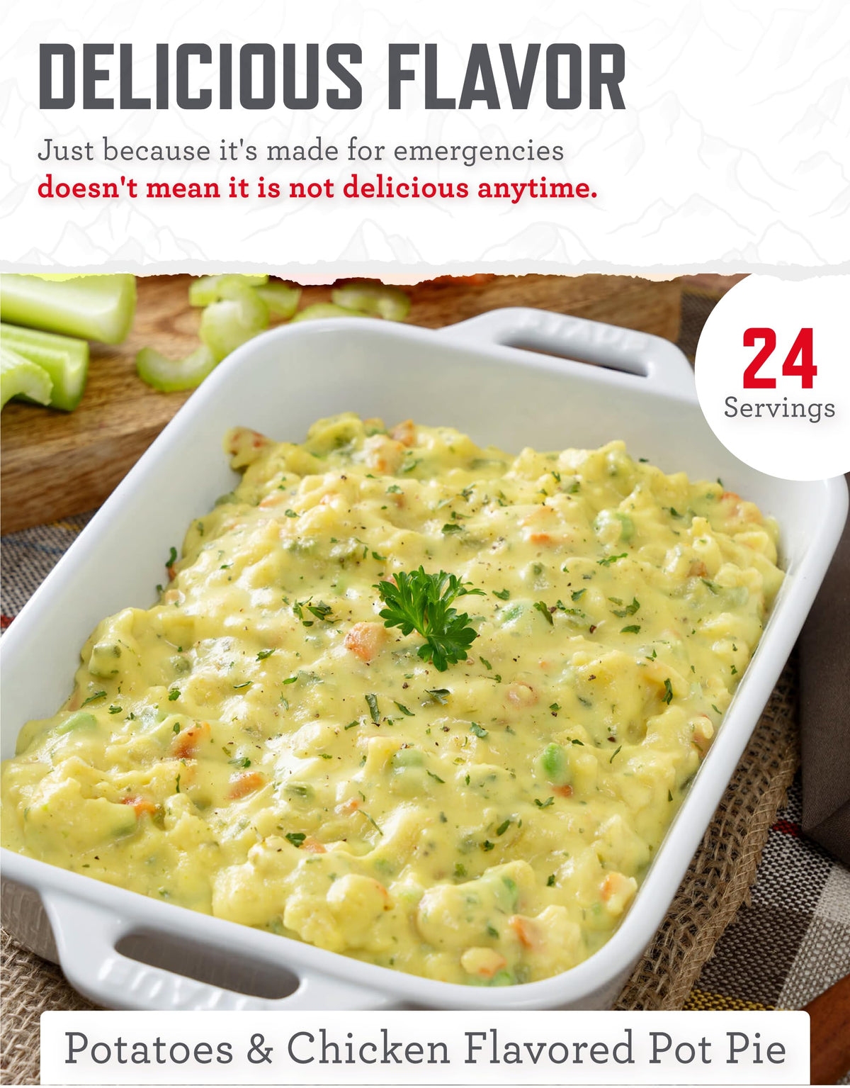 48 Servings Gluten Free Freeze Dried Entrées G658483