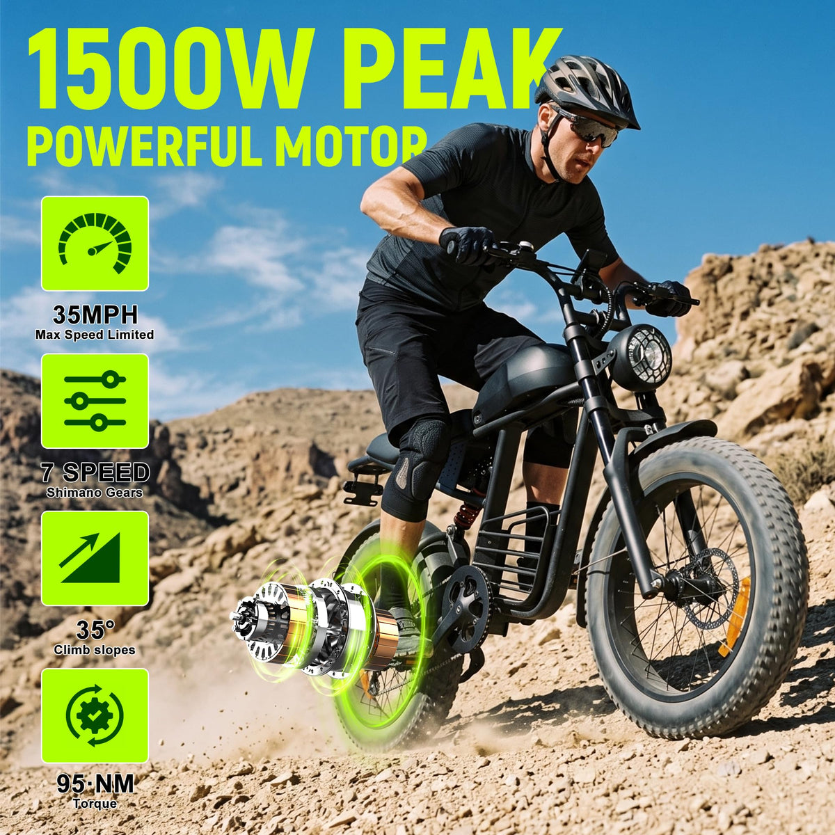 1500W 48V 20Ah Electric Bike M130