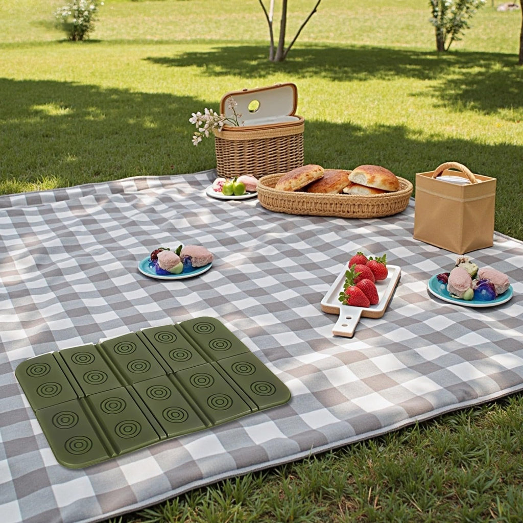 2 Pcs Waterproof Folding Foam Camping Mat Seat Cushion L198