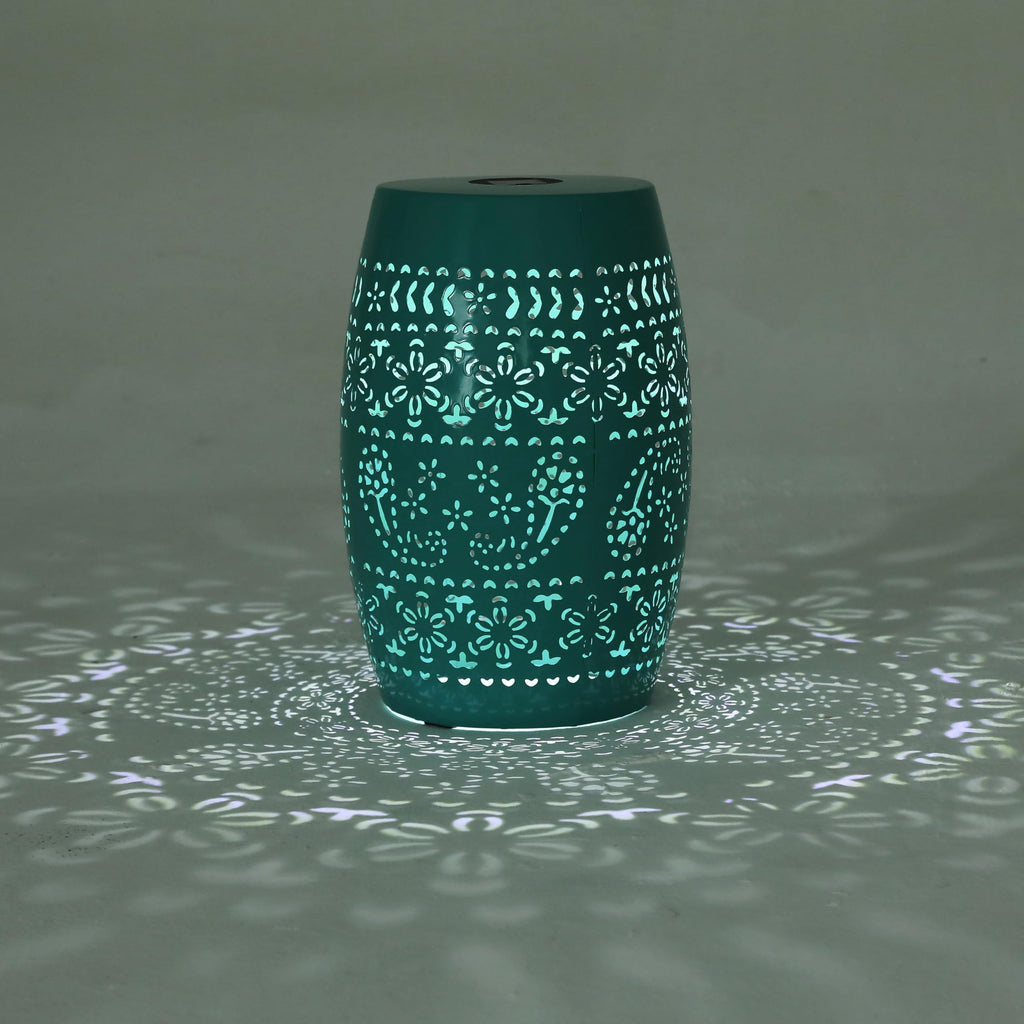 Teal Metal Patio Side Table M456753