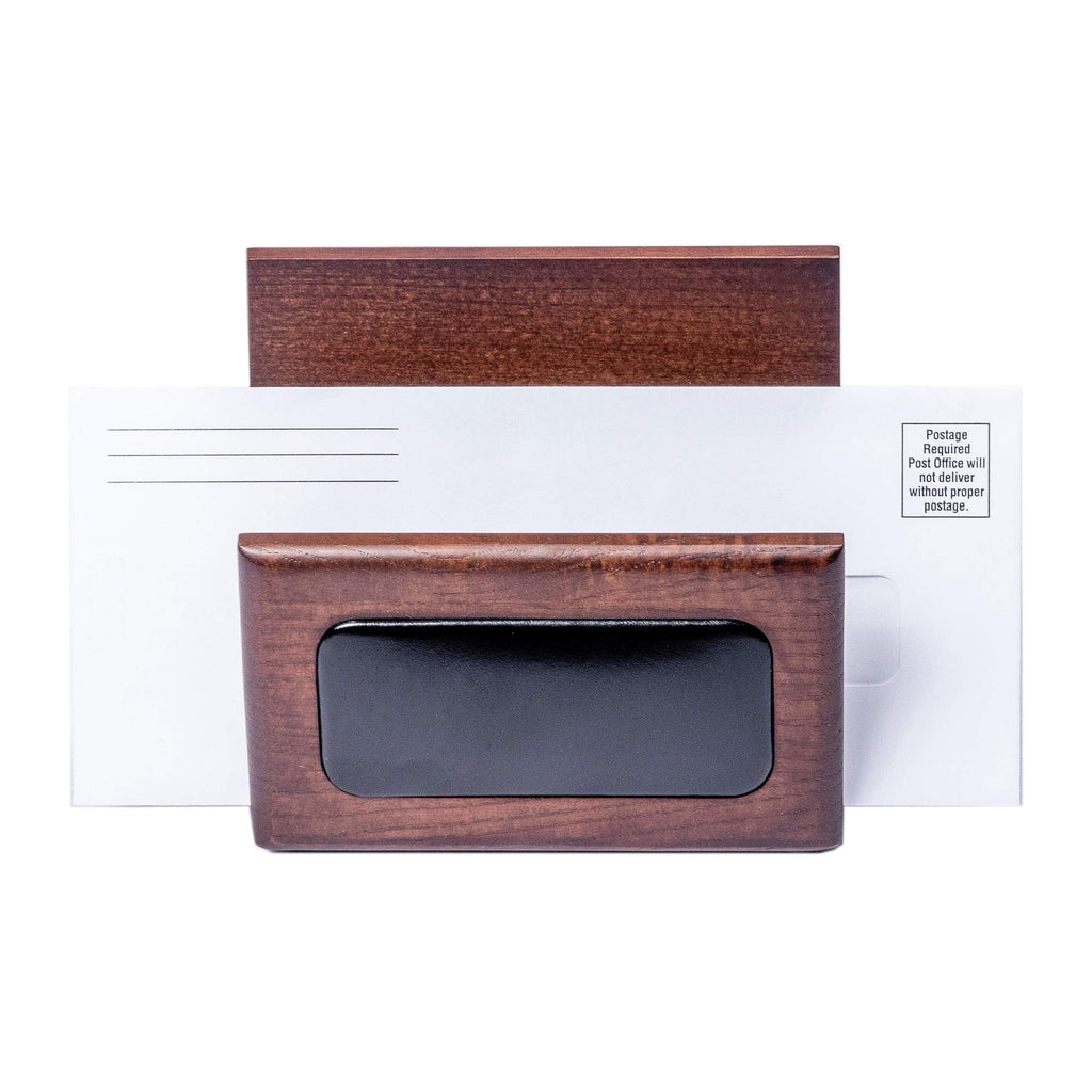 Wood & Leather Desk Set 8 Piece Q438