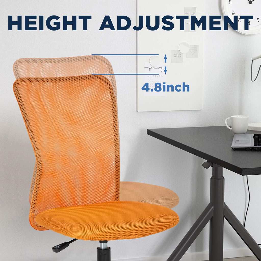 Orange Mesh Ergonomic Office Chair Z98804