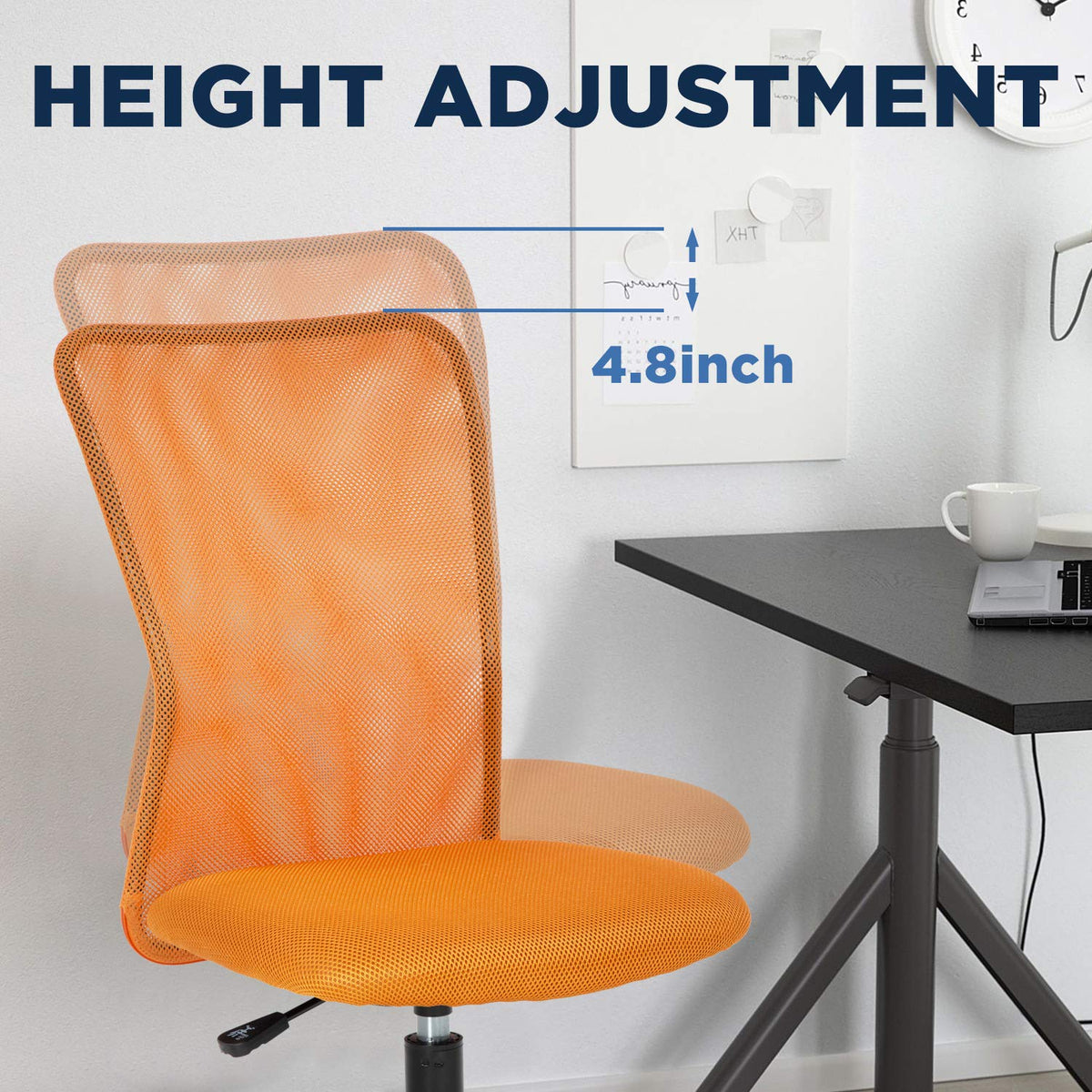 Orange Mesh Ergonomic Office Chair Z98804