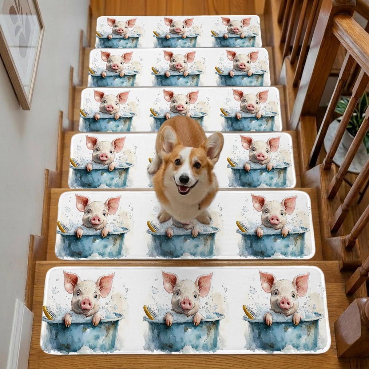 Non Slip Carpet Stair Treads 7 Pack 8"x30" N75055