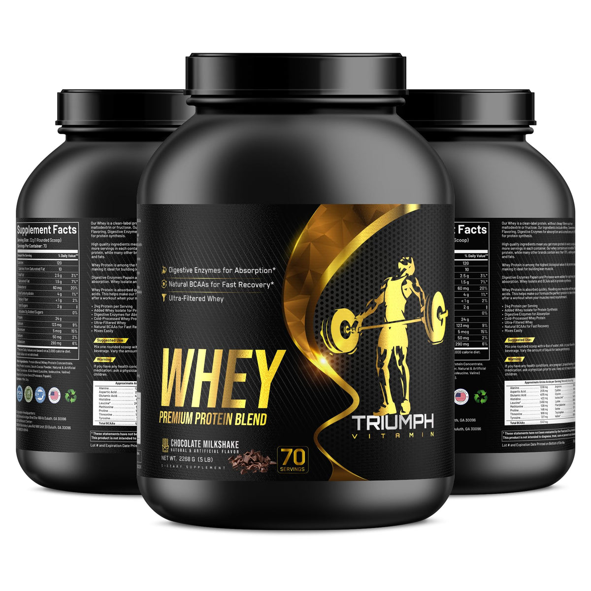 Whey Protein Chocolate 70 Servings H325