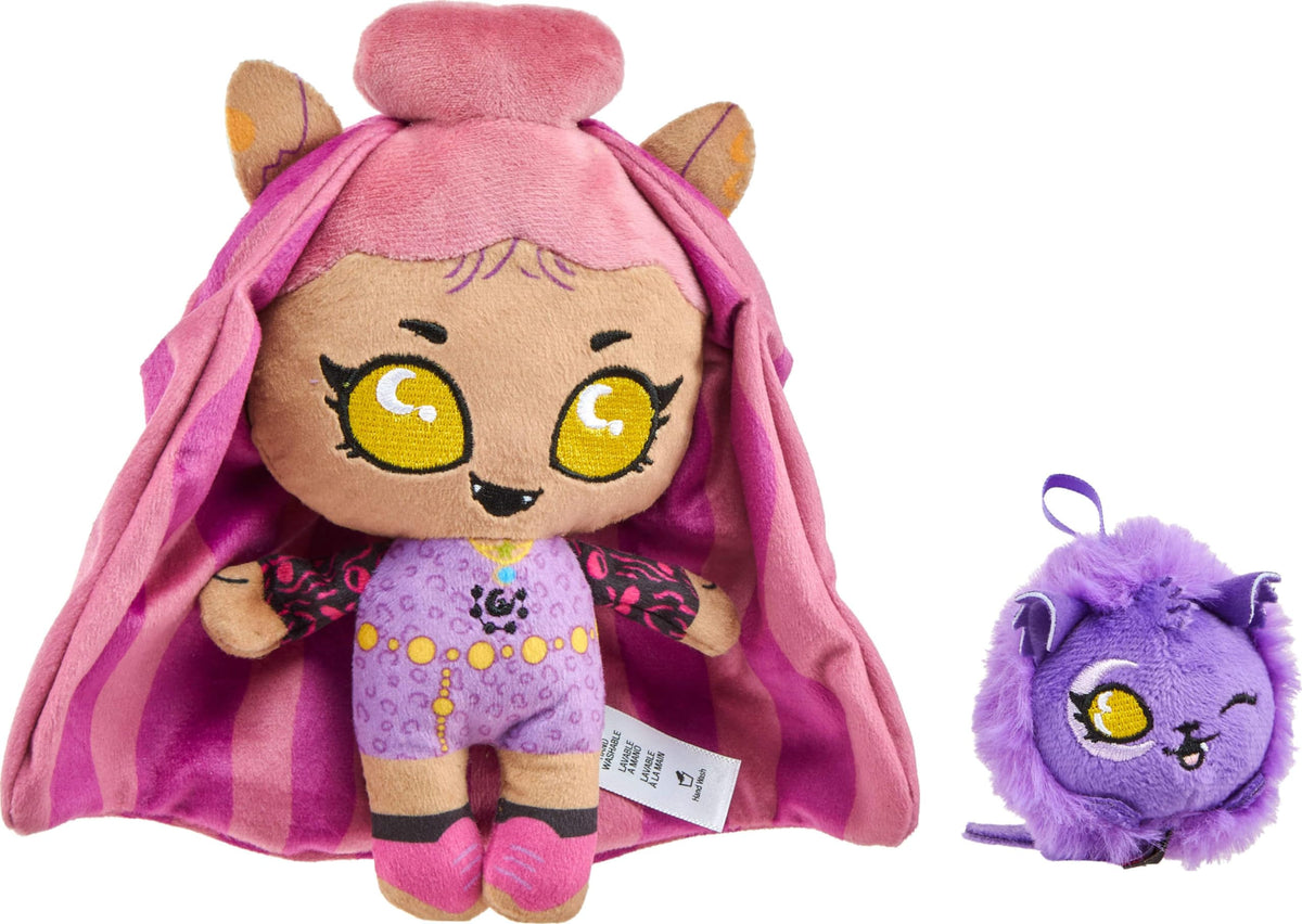 Plush Doll Set with Pet Dog and Backpack Y24536