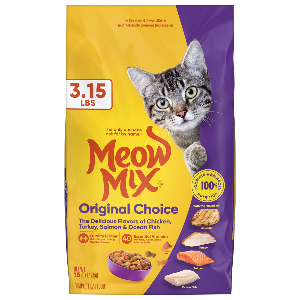 Dry Cat Food 3.15 Pound Bag F57921