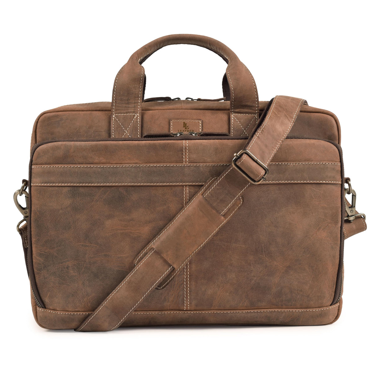 Full Grain Leather Messenger Bag V484