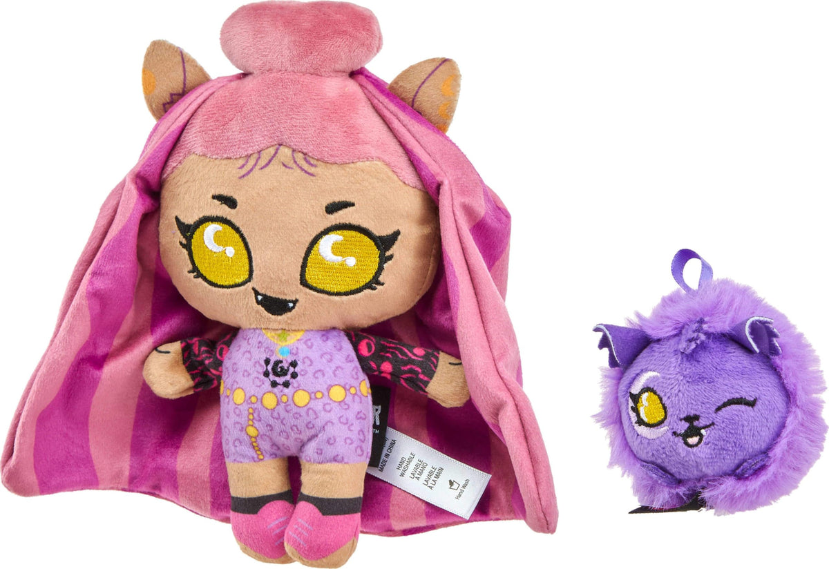 Plush Doll Set with Pet Dog and Backpack Y24536