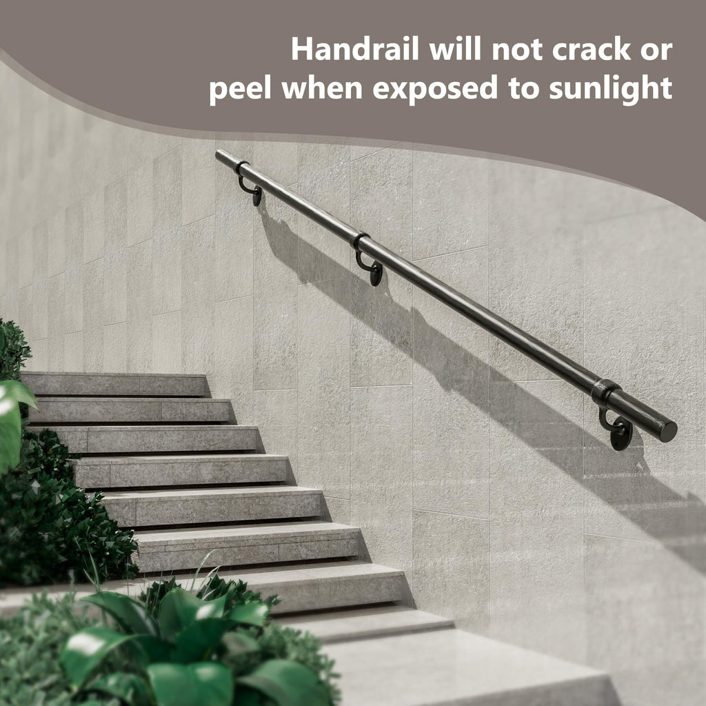 6 Feet Round Aluminum Stair Railing E50394