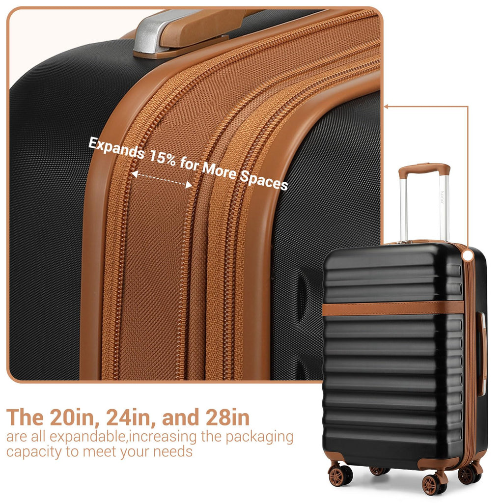 Black 20in Expandable Hardshell Carry-On Y90981