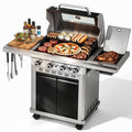 4 Burner Gas Grill with Infrared Side Burner K797696