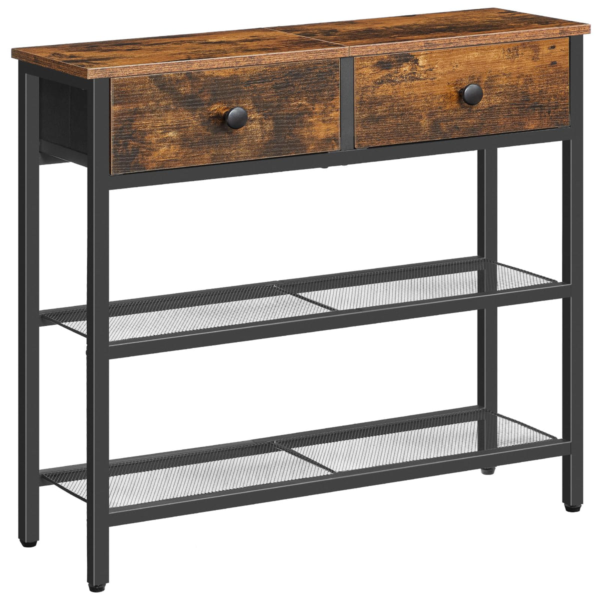 29.5" Narrow Console Table with 2 Fabric Drawers Y396120