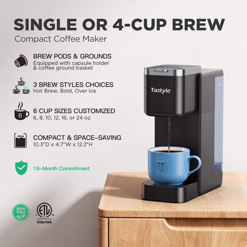 Single Serve Coffee Maker with 3 Brew Styles Z21386