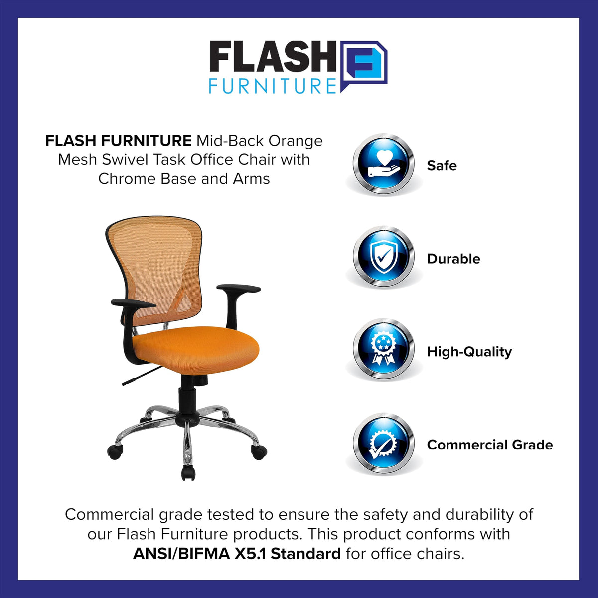 Mid-Back Mesh Executive Office Chair E265