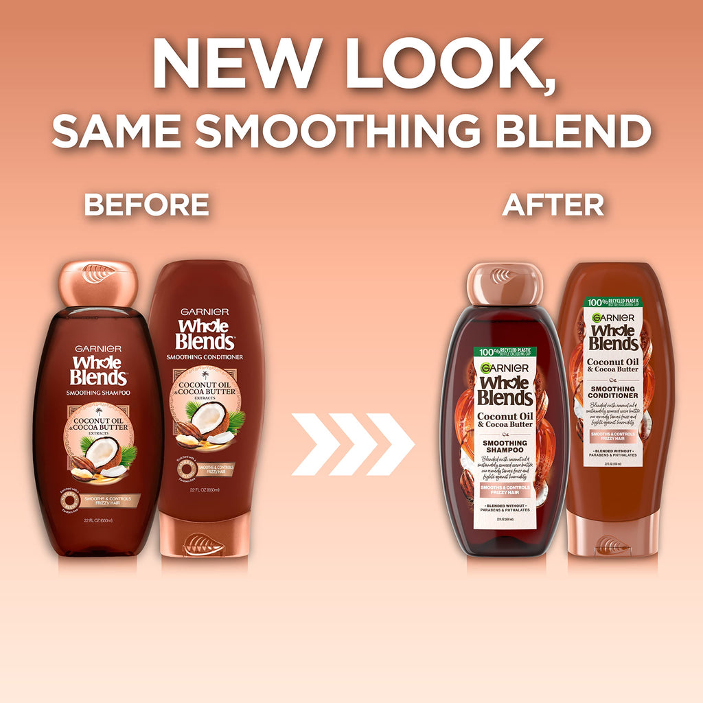 Smoothing Shampoo and Conditioner Set Coconut Oil Cocoa Butter 44 Fl Oz Y160