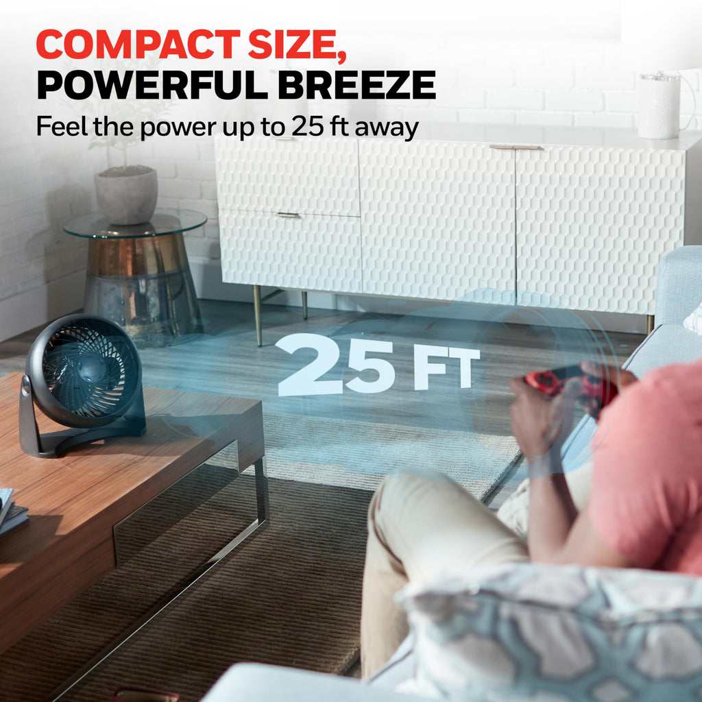 Black 3 Speed Tabletop Air Circulator Fan Y215