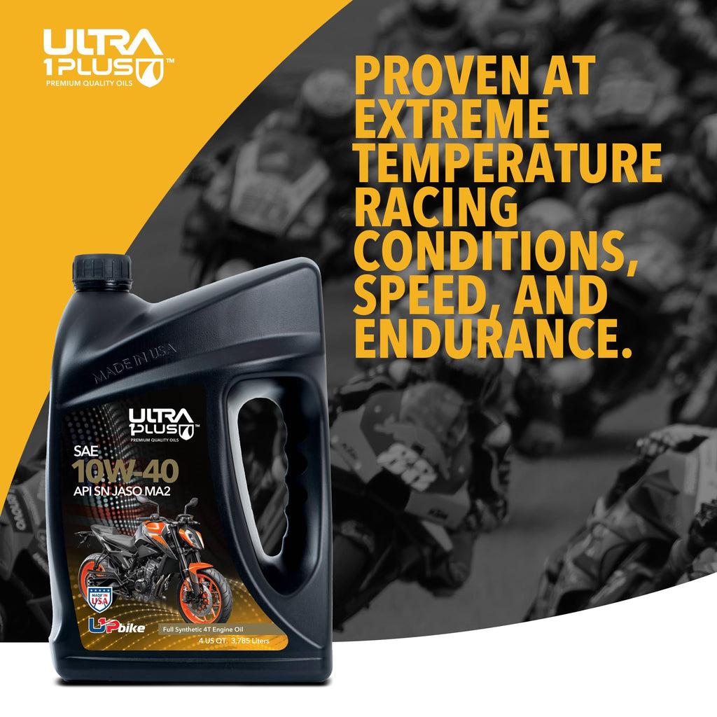 10W-40 Full Synthetic Motorcycle Oil 6 Quarts M7205